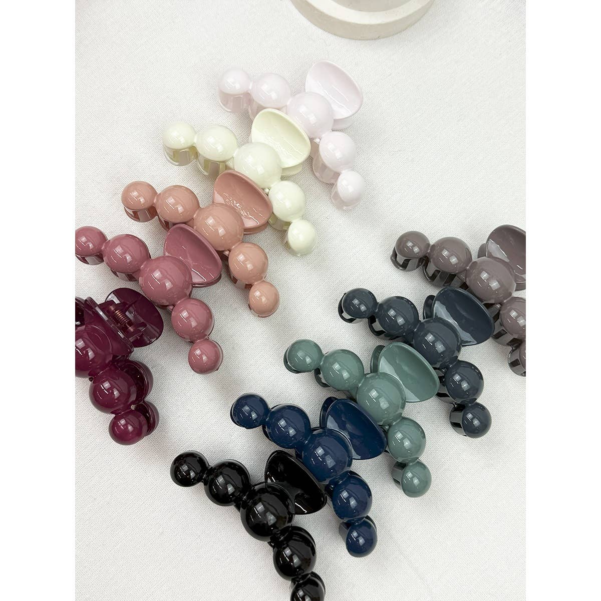 Large Dark Color Pearl Hair Claw Clips for wholesale on Faire0
