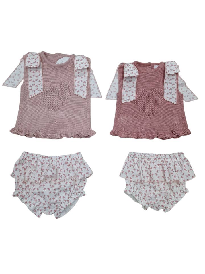 Cotton Socks - Wholesale Clothing Set - Baby - Ref: 820 Set of 2 pieces, Heart theme