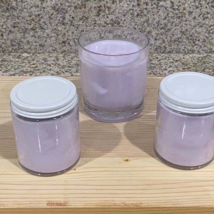 Violet Sugar Scented Candle for wholesale by Me Soy Happy Candle Co & More