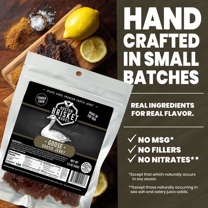 Boston Brisket Works - Wholesale Jerky - Exotic Jerky "Goose"3