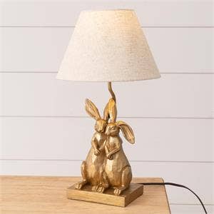 Audrey's Home & Gift - Wholesale Accent/Desk Lamp - Lamp - Gold Bunnies (PC)