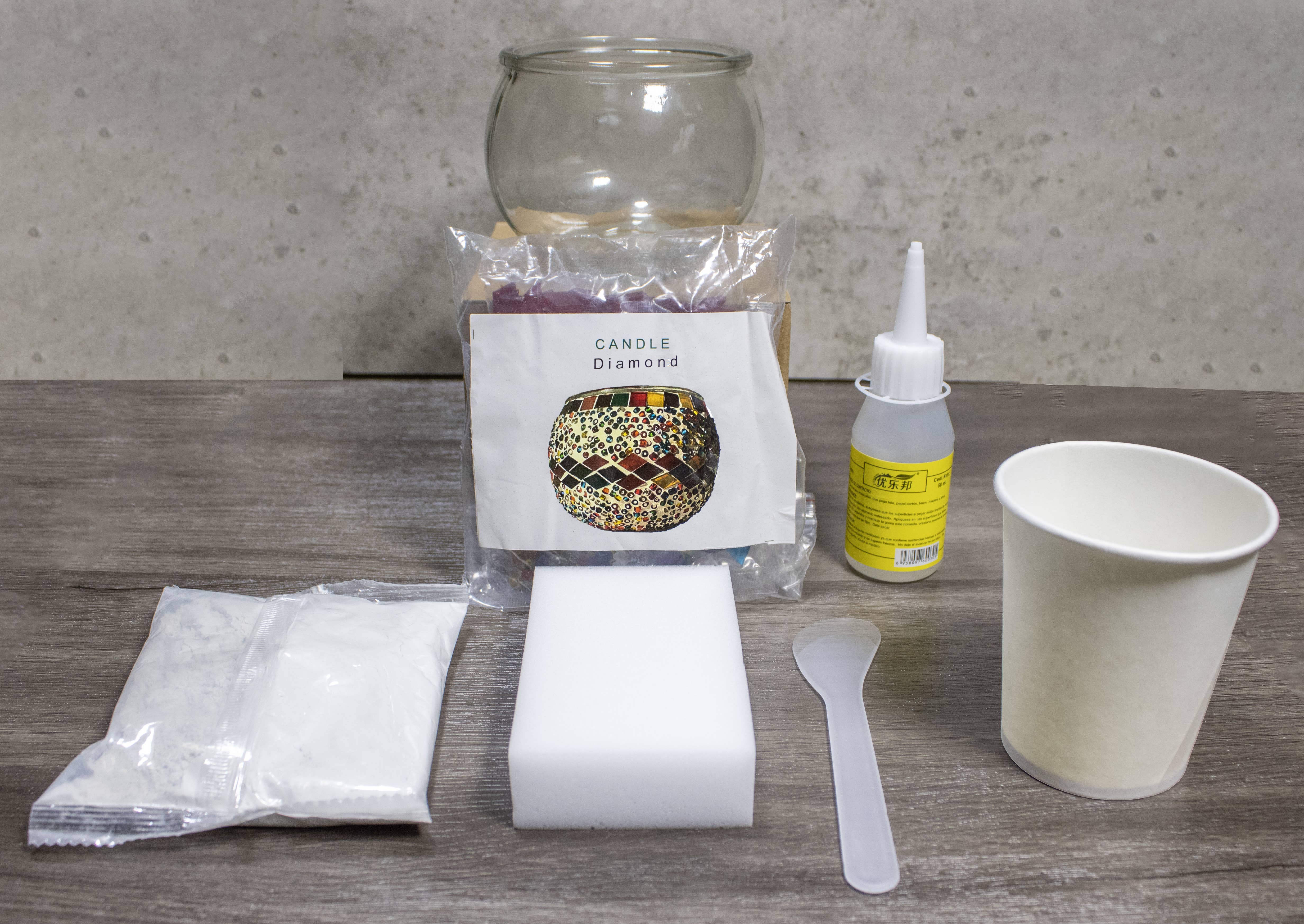 Gypsy Soul - Wholesale DIY Craft Kit - DIY Turkish Mosaic Candle Holder Kit 5