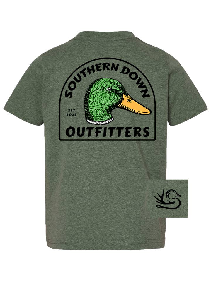 Southern Down Outfitters - Wholesale Screen-printed t-shirt – Kids - Mallard Duck Head Toddler Tee