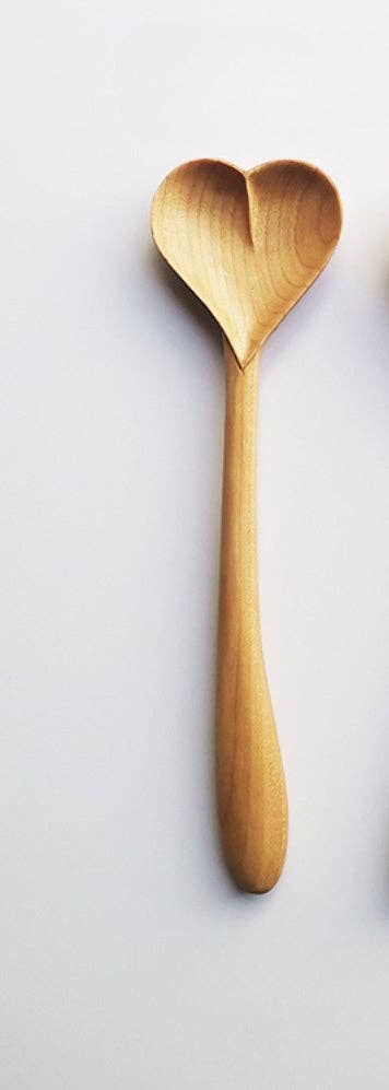 Gohobi （We cover U.S. import duties） - Wholesale Kitchen Spoon - Gohobi Handmade Wooden Heart Shape Spoon 0100