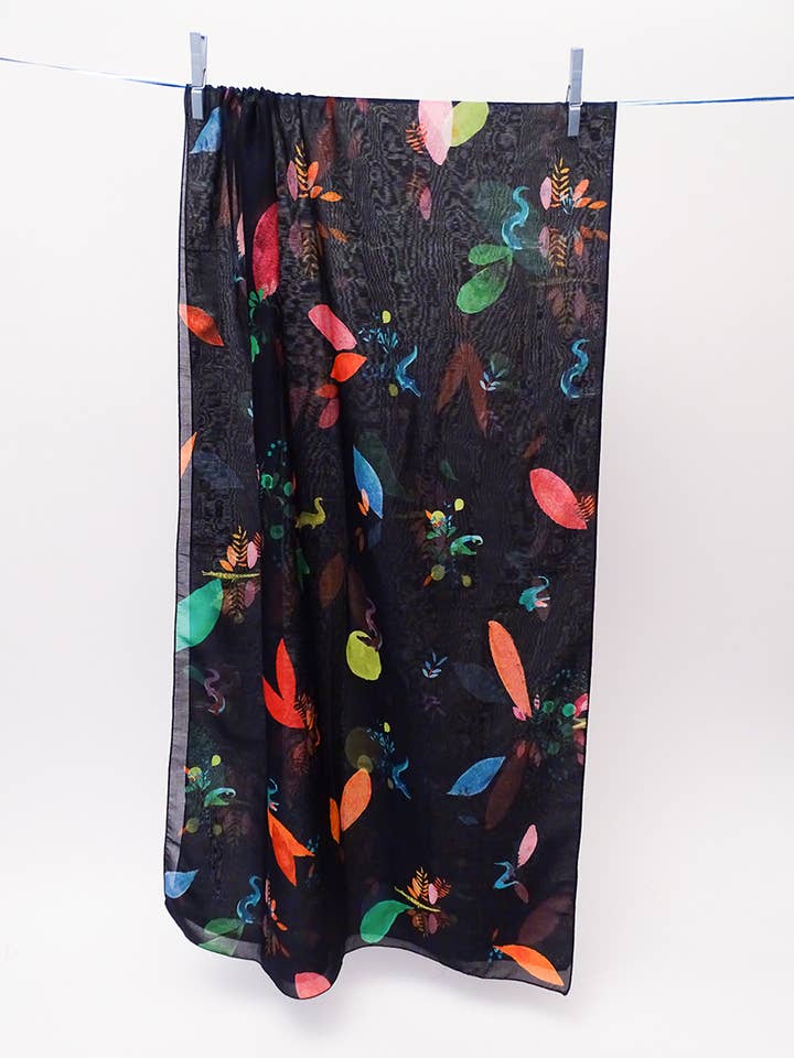 Print lover Scarf - Bayou pour la vente par Bleu tango