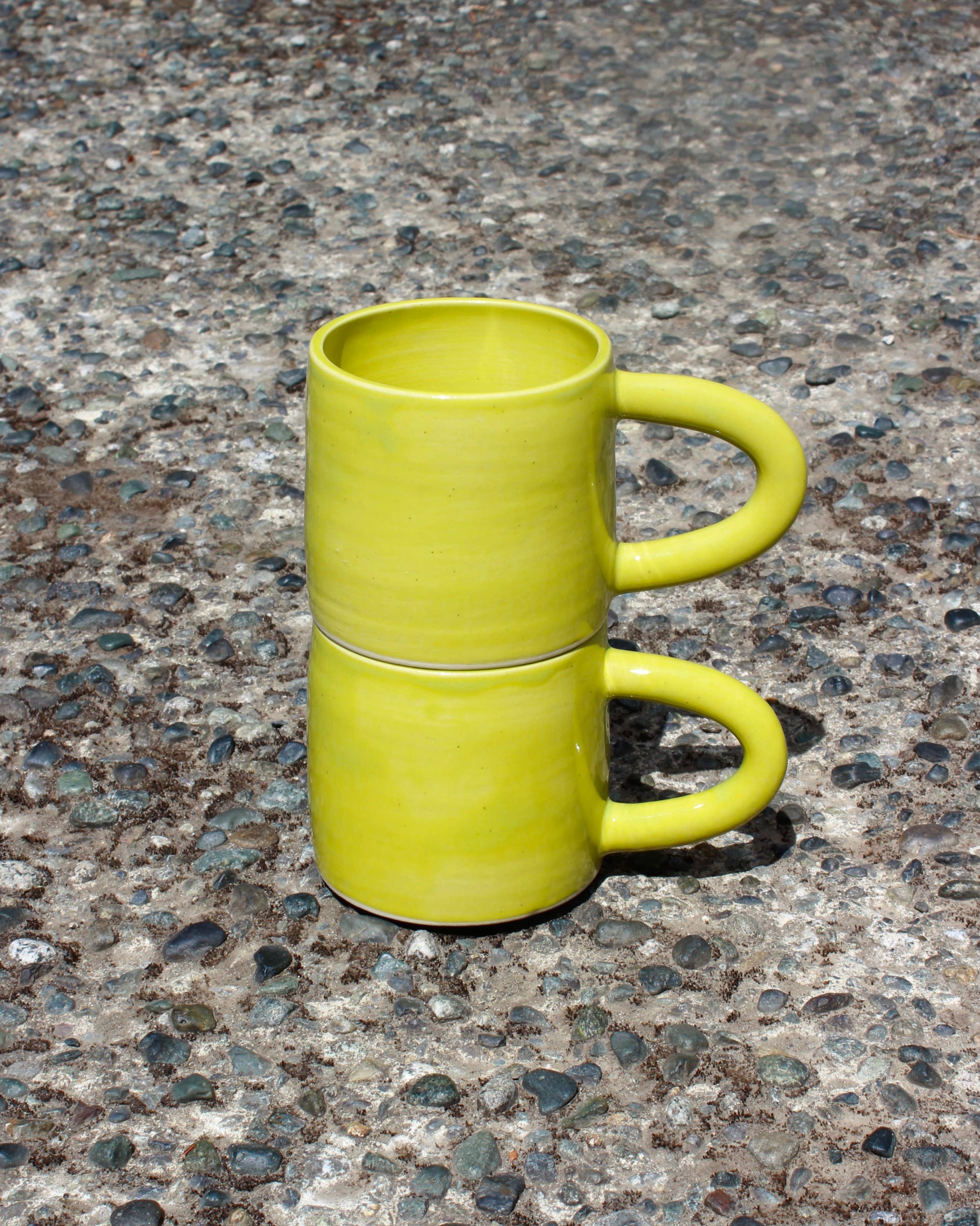 Natalya Jane Ceramics - Vente Tasse à café - Mug en céramique fait main - Chartreuse