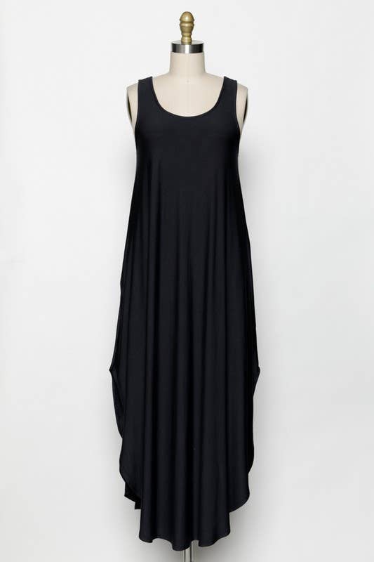 Final Touch - Wholesale Dress - Women's - Knit Tank Cross Back Maxi Dress9