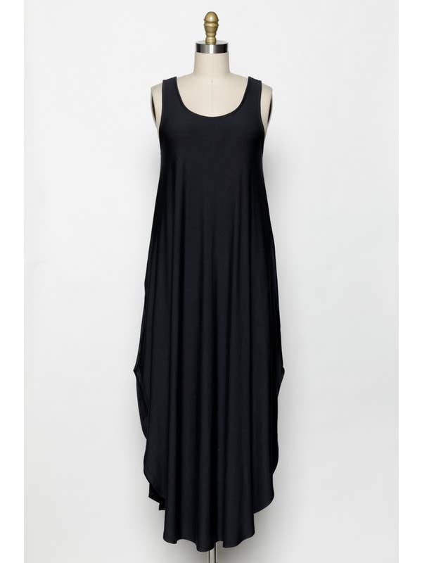 Final Touch - Wholesale Dress - Women's - Knit Tank Cross Back Maxi Dress9