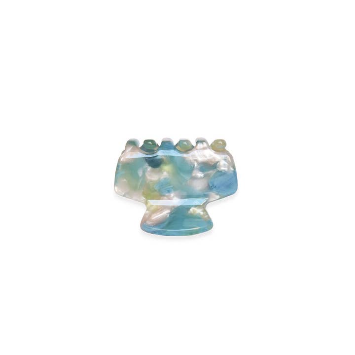 Plastic-free Mini Hairclaw | Hair Clip | Green / Blue for wholesale by Maisonette