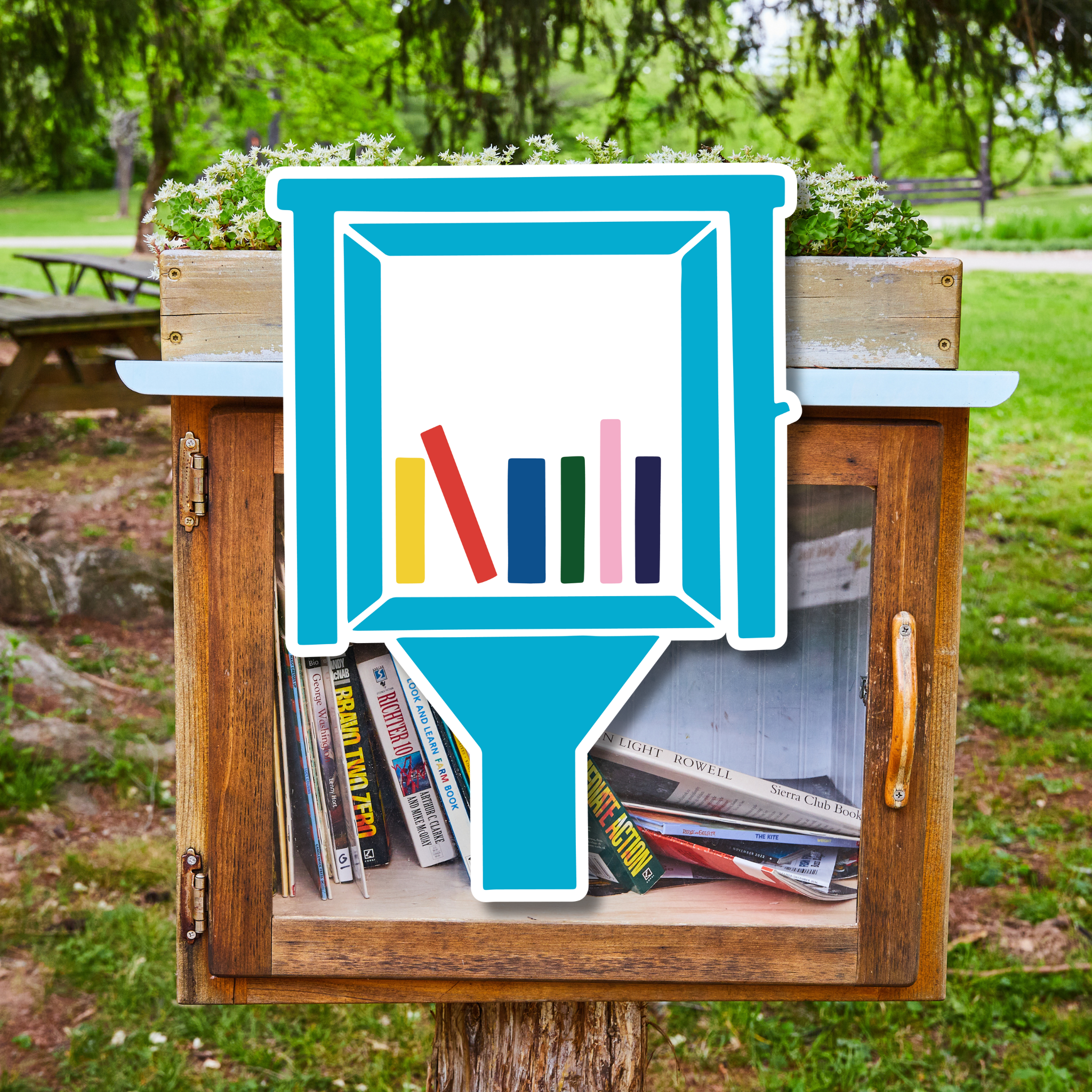 Retro Pop Paper - Venta al por mayor Pegatina - Pegatina Little Library1