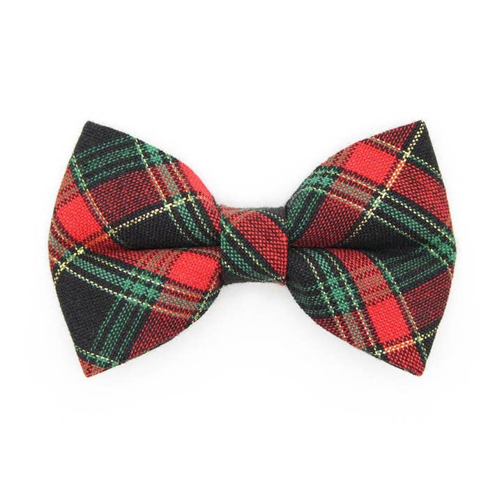 "Telluride" - Plaid Holiday Bow Tie for Cats + Small Dogs for wholesale by Made By Cleo
