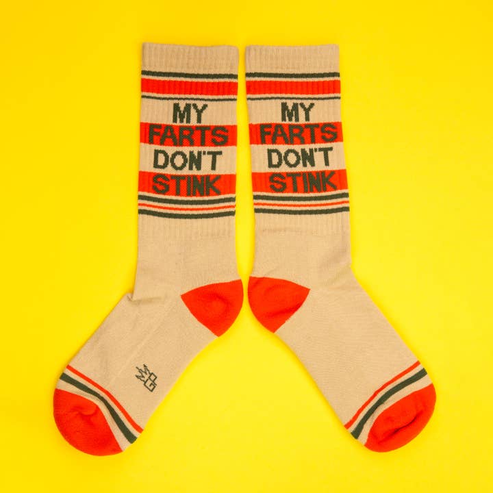 Gumball Poodle - Wholesale Socks - Unisex - My Farts Don't Stink Gym Crew Socks4