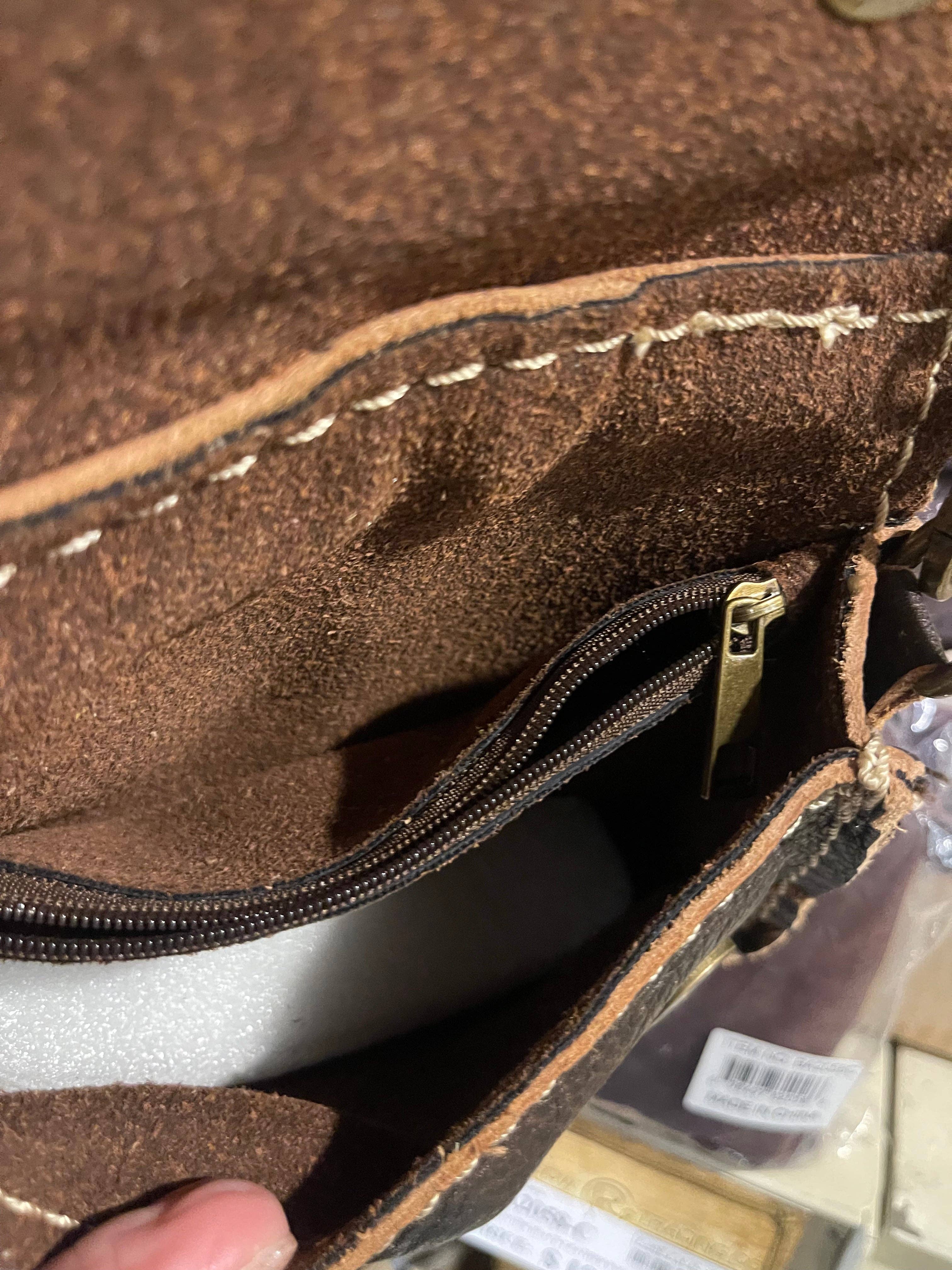 Broads Market - Vente Sac à bandoulière – femme - Mini sac à bandoulière en cuir de vachette avec pierre turquoise0