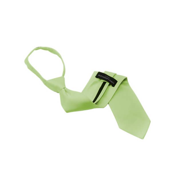 Selini New York - Wholesale Necktie - Men's - Poly Solid Zipper Tie20