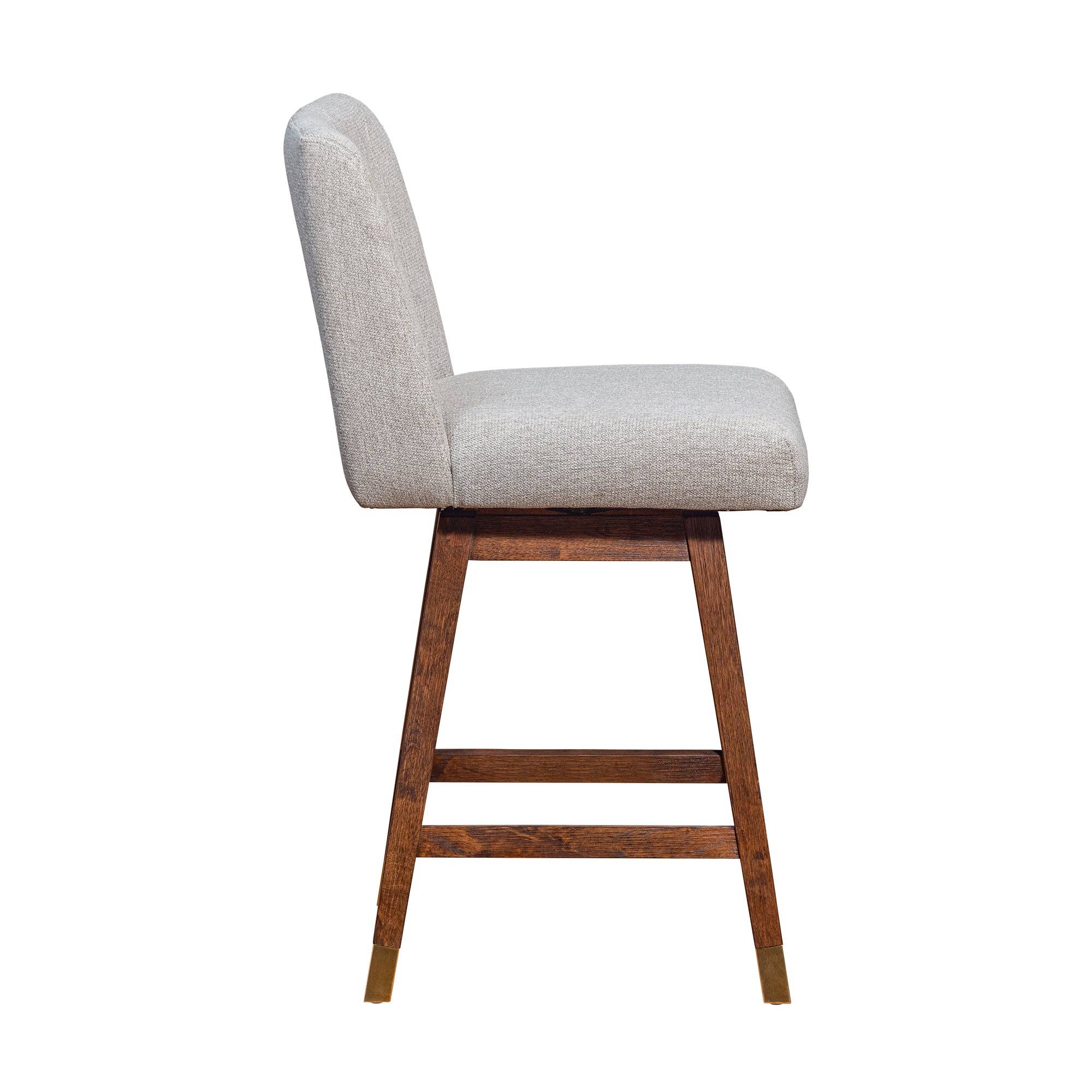 Armen Living - Wholesale Stool - Isabella Modern Upholstered Wood Swivel Barstool28