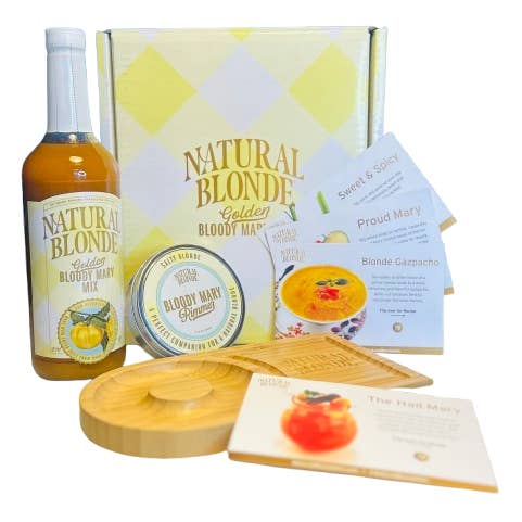 Natural Blonde Mix - Wholesale Cocktail Mix/Syrup - Natural Blonde Bloody Mary Gift Set - Spicy Blonde