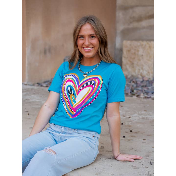 Painted Heart - Valentines Tee for wholesale by Spirit to a Tee