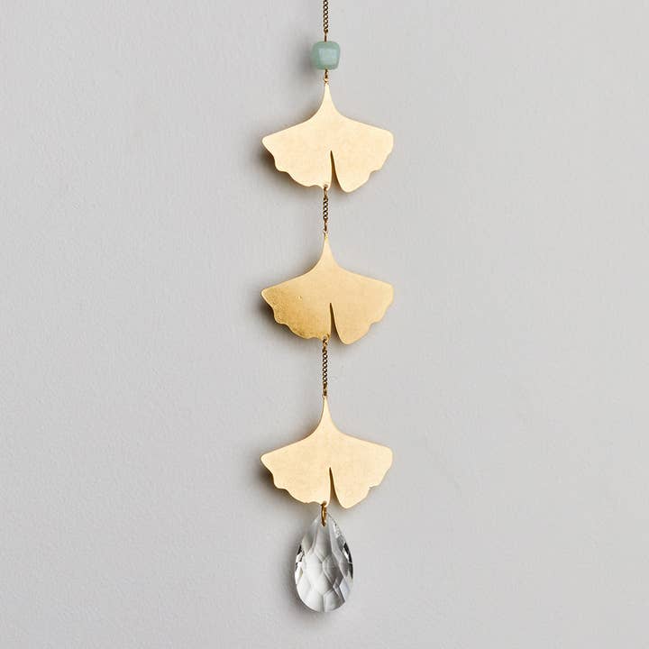 Scout Curated Wears - Wholesale Suncatcher - Suncatcher- Botanical Leaf/Amazonite