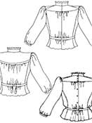 Folkwear - Wholesale Blouse - Women's - 205 Gibson Girl Blouse - Sewing Pattern10