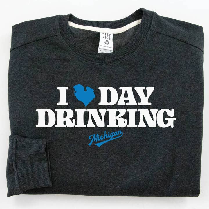 MICHIGAN VIBES - Wholesale Graphic Sweatshirt - Unisex - Day Drinking Sweatshirt4