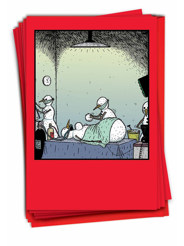 Schachtel mit 12 Weihnachtskarten - Breast Wishes für den Großhandel von NobleWorks