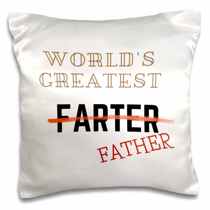 3dRose, Lustiger Text des weltbesten Vaters, Kissenbezug für den Großhandel von 3dRose