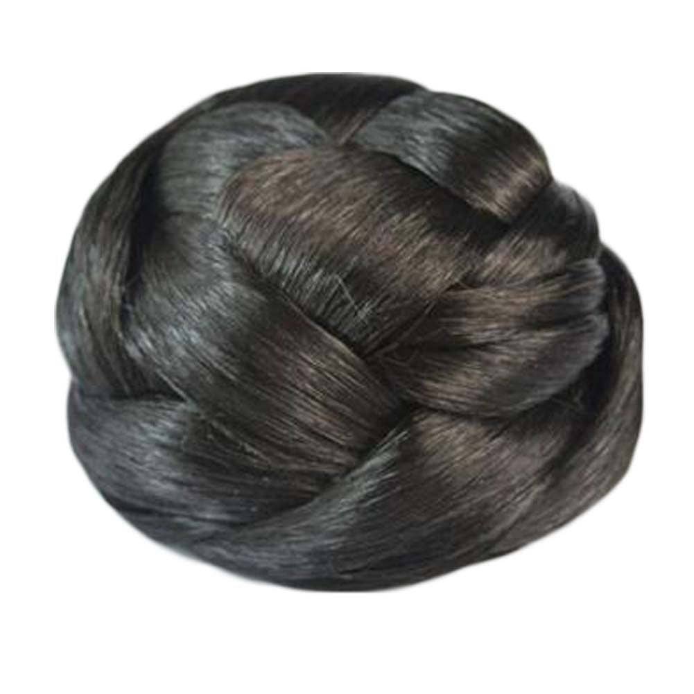 Naomi's Happy Place Shop - Wholesale Hair Extensions - Braided Black Hair Bun Hair Piece Updo Braided Hairpiece Hair Clip Women Girls Wig Party Wedding Dancing Hairdos0