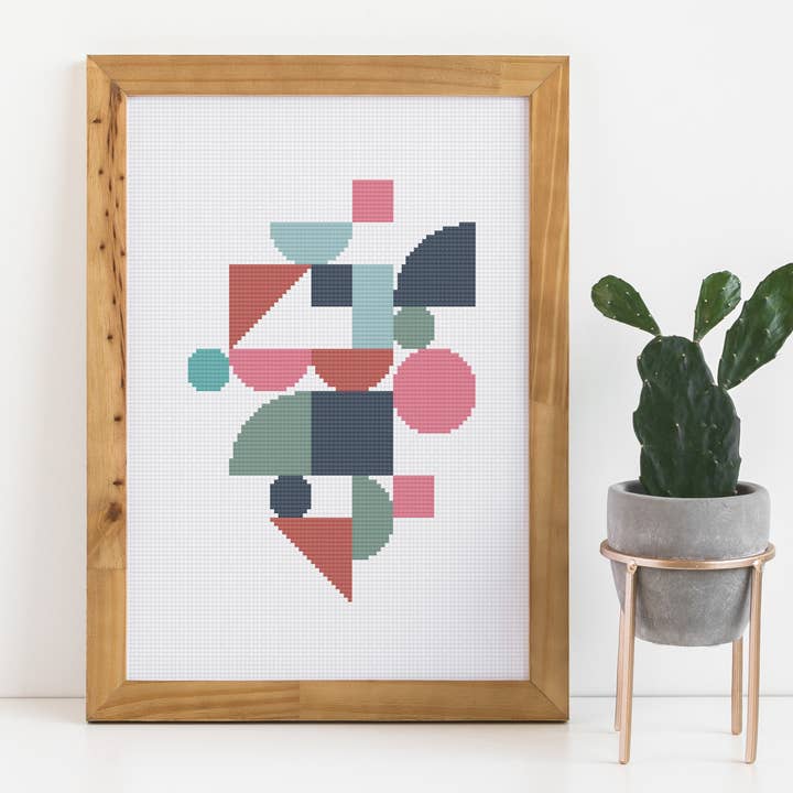 Stitched Modern - Wholesale Embroidery/Cross Stitch Supplies - Terra Geometric Cross Stitch Pattern
