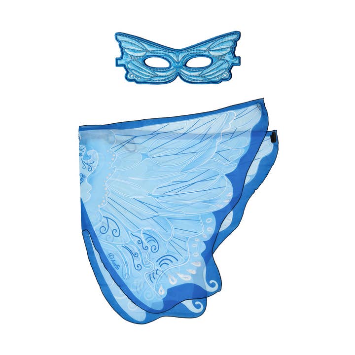Masque Blue Fairy Wings + pour la vente par DREAMY DRESS-UPS®