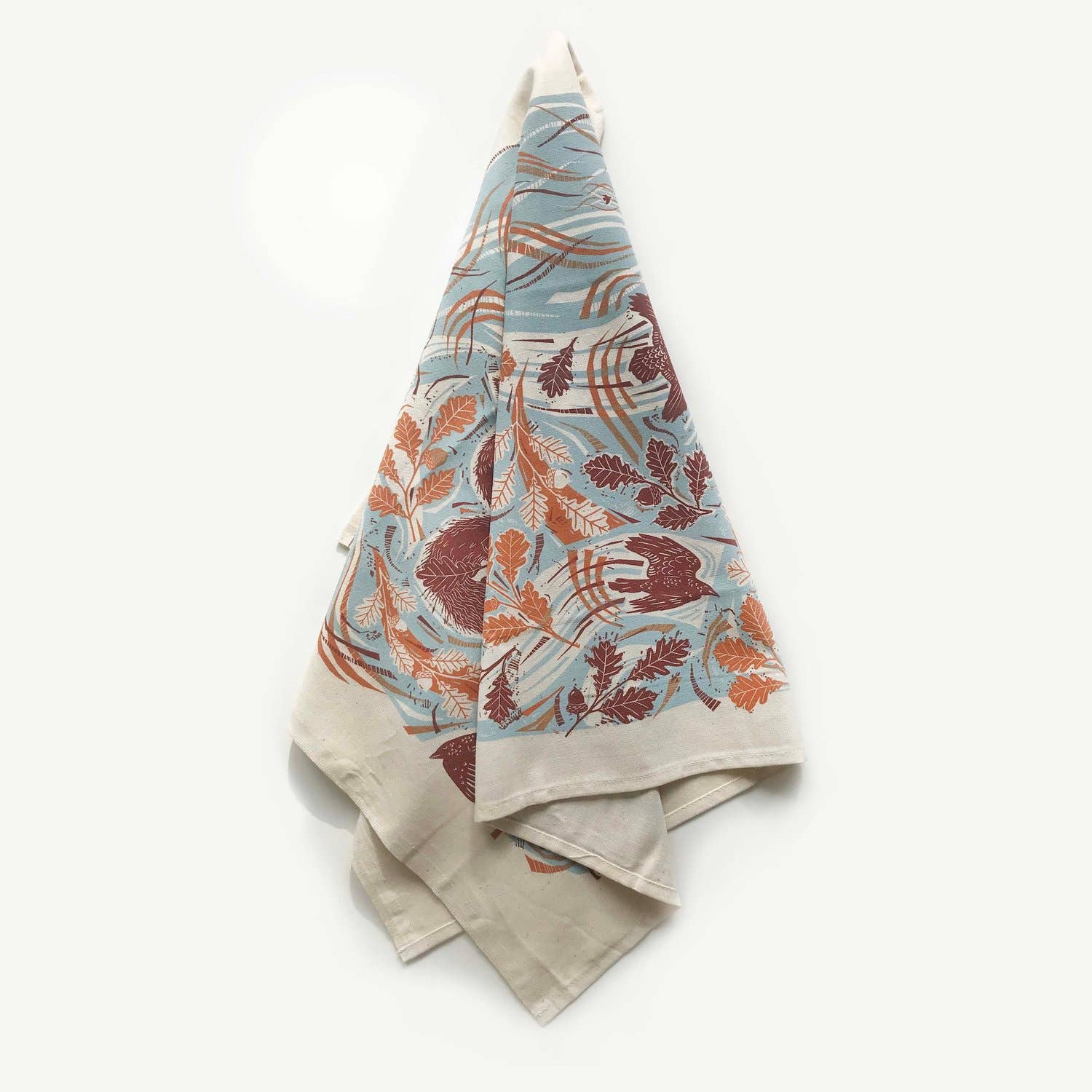 Folded Forest - Wholesale Tea Towel - Cotton Tea Towel - Squirrel3