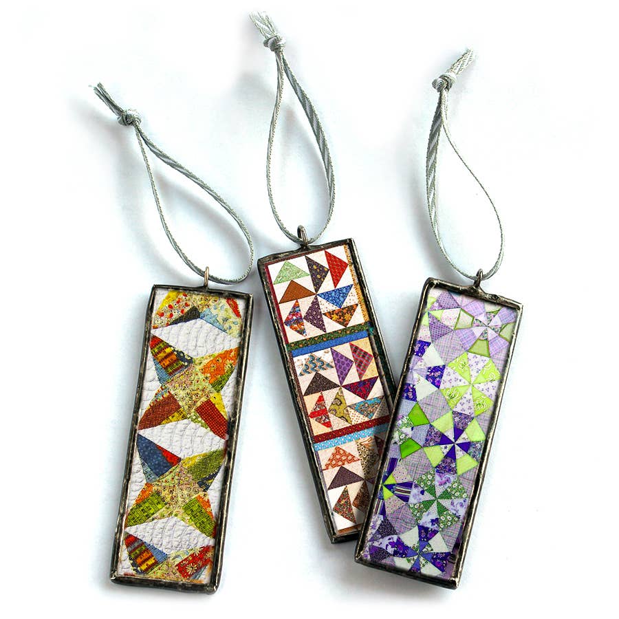 Homestyle Charlie - Wholesale Ornament Set - 12 Quilt Christmas Ornaments: set of Twelve designs1