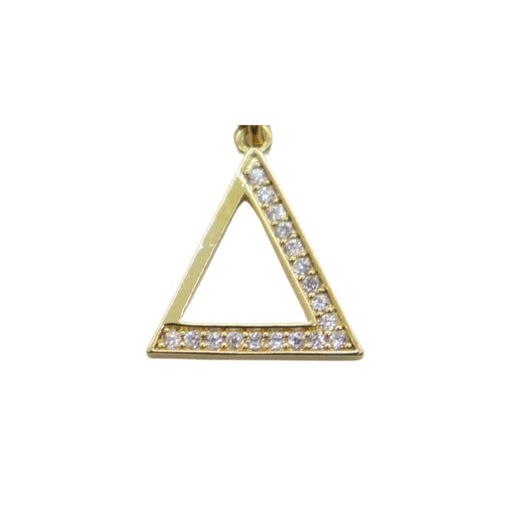 The Charm Bar Company - Wholesale Individual Charm/Pendant - Gold Cubic Zirconia Greek Life Charms3