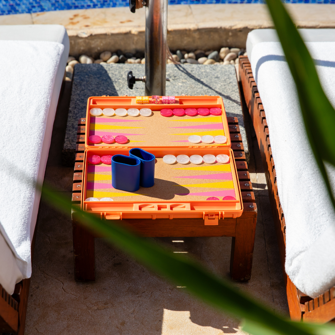 Gammn - Vente Jeux de société - The Board – plateau de backgammon portable et moderne23