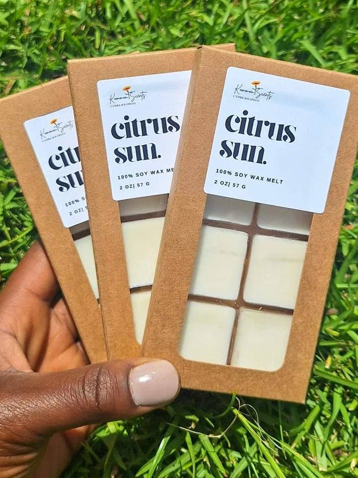 Cera Profumata Agrumi di Sole per la vendita all'ingrosso da parte di Kommon Scents Candle & Bath Co