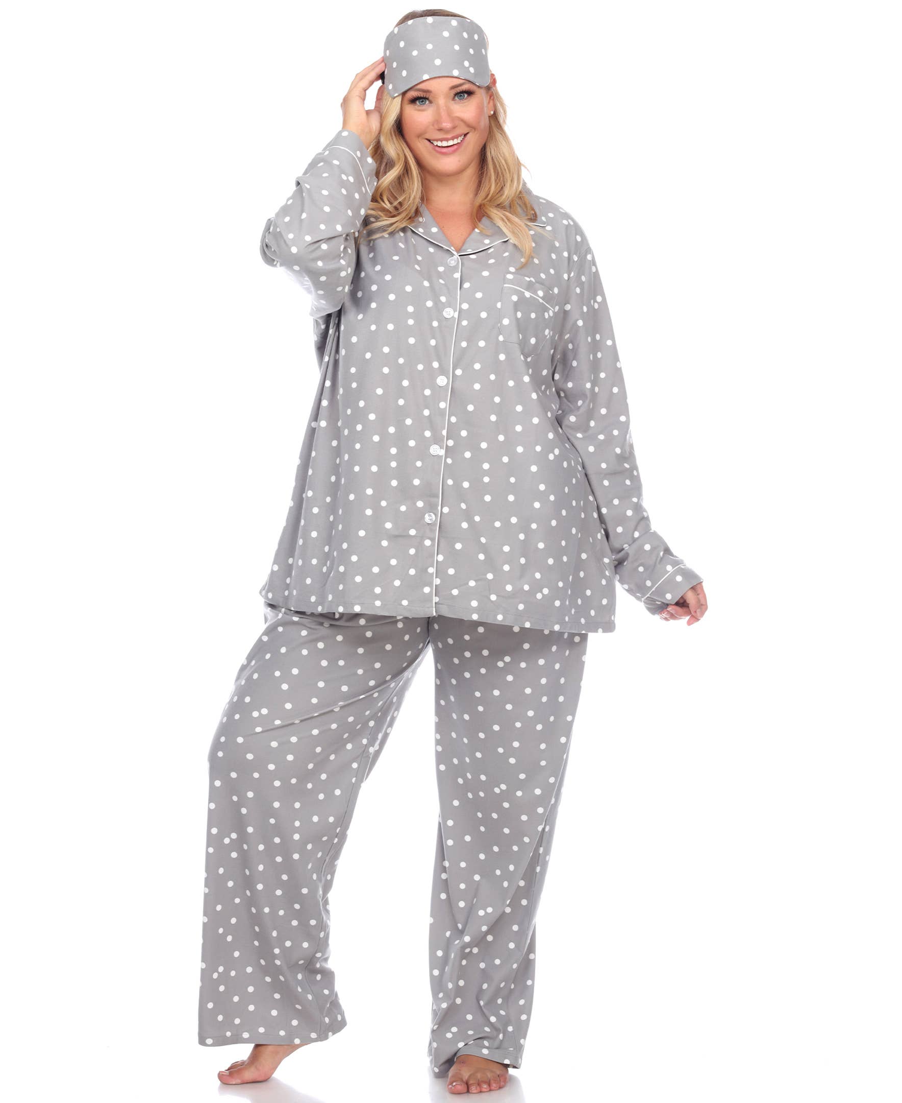 WHITE MARK - Wholesale Pyjamaset - Dames - Drie-delig Pyjama Set - Plus Size5