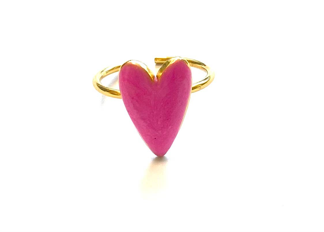 Chic Le Freak - Wholesale Cocktail/Statement Ring - Pink heart ring