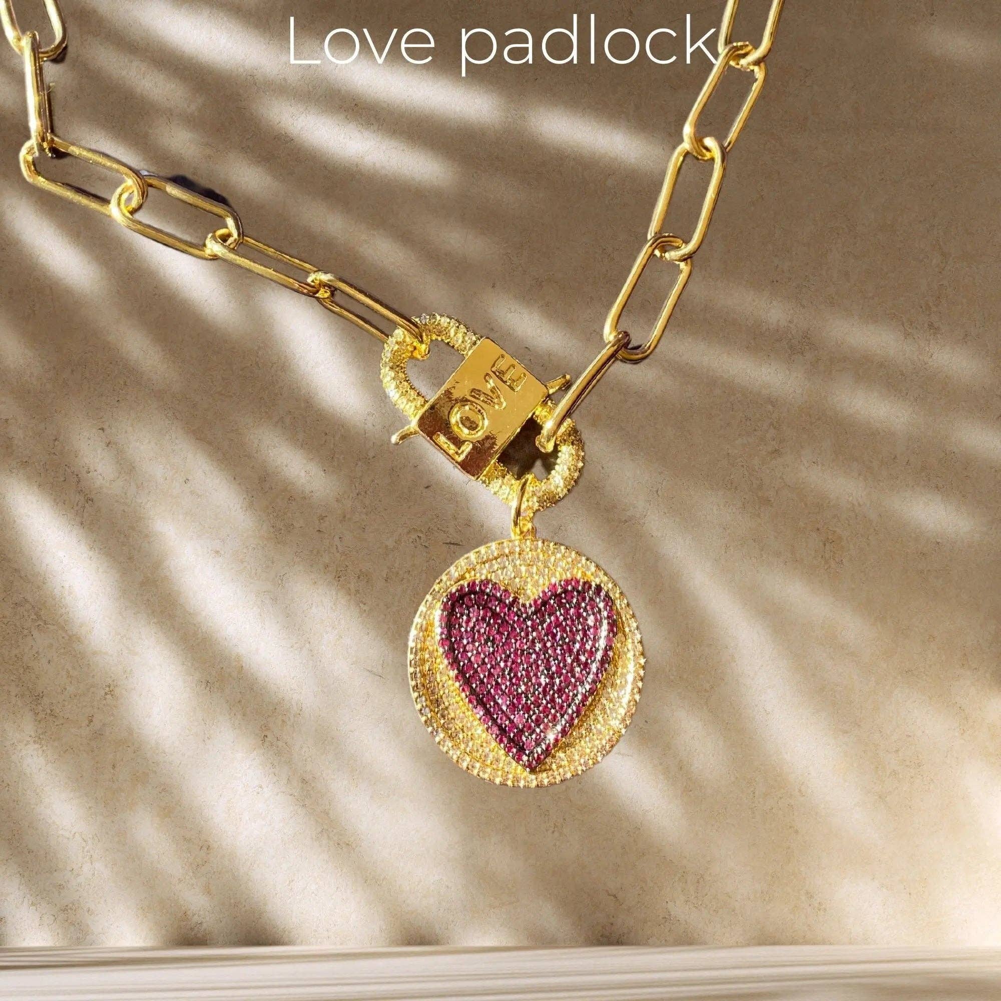 PHOEBE´S - Vente Colliers à pendentif - Collier cœur en or, Collier cœur, Cadeau attentionné, Cadeau "Tu me manques", Anniversaire de mariage pour femme, Cœur en cristal, Collier en or, Cadeau pour la fête des mères1