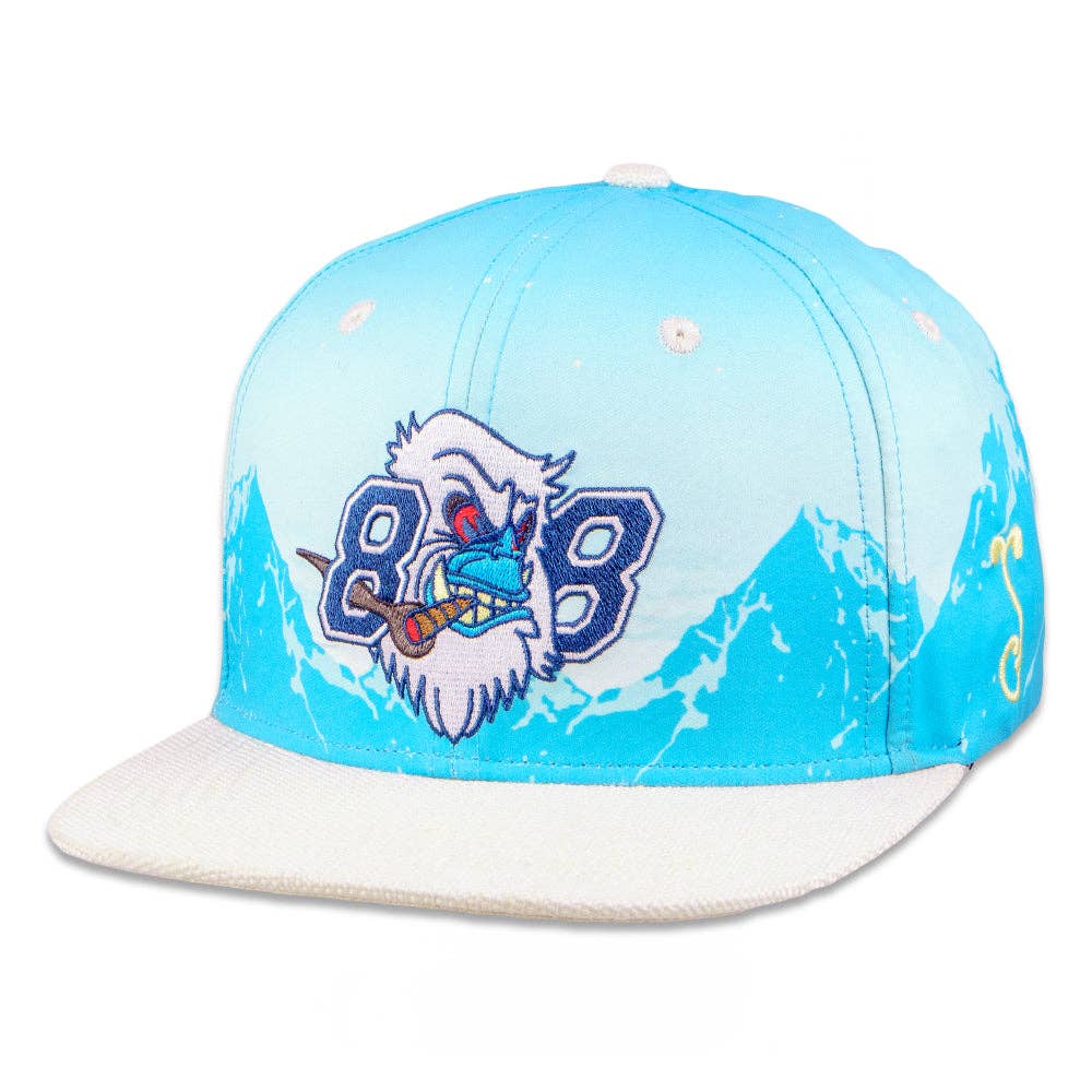 ELEV808 x Grassroots Yeti Blue Snapback Hat for wholesale on Faire0