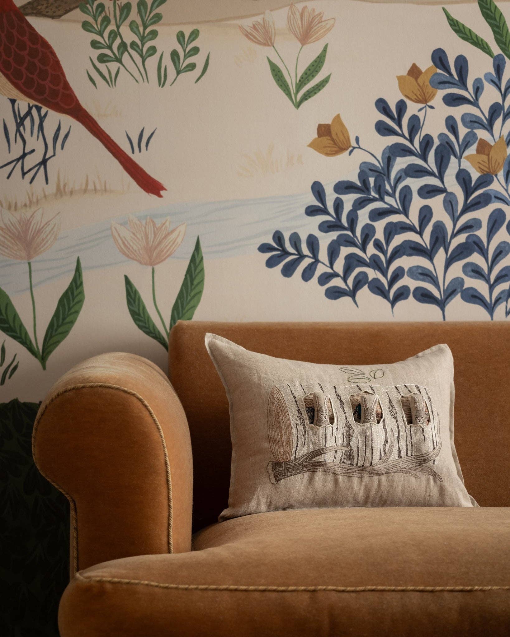 Coral & Tusk - Vendita all'ingrosso Cuscini decorativi - Cuscino tascabile Aspen Log Bunnies5