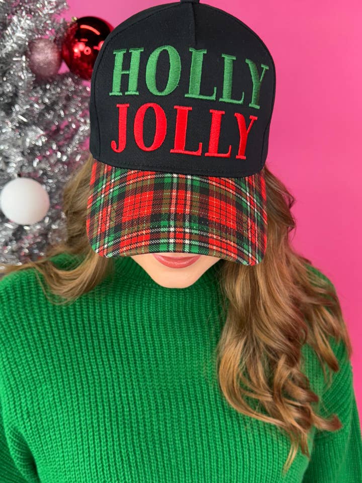 Holly Jolly Plaid Hat for wholesale by Jess Lea