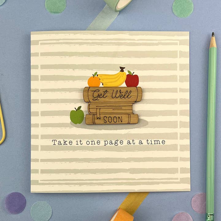 Une page à la fois - Carte de prompt rétablissement pour la vente par KDee Designs