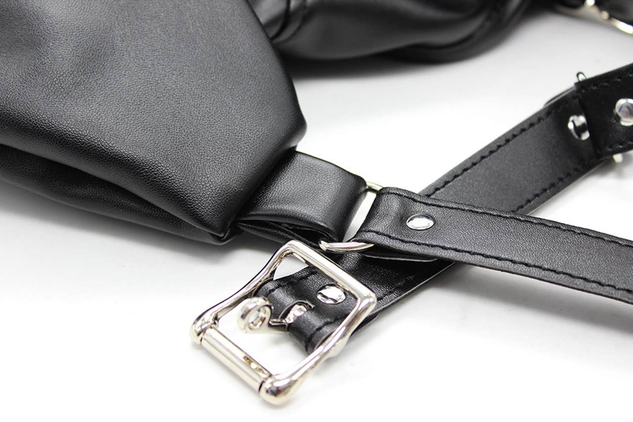 Plesur Body Products - Wholesale Sex Toy - Bondage Bolero Jacket - PVC Vegan Leather6