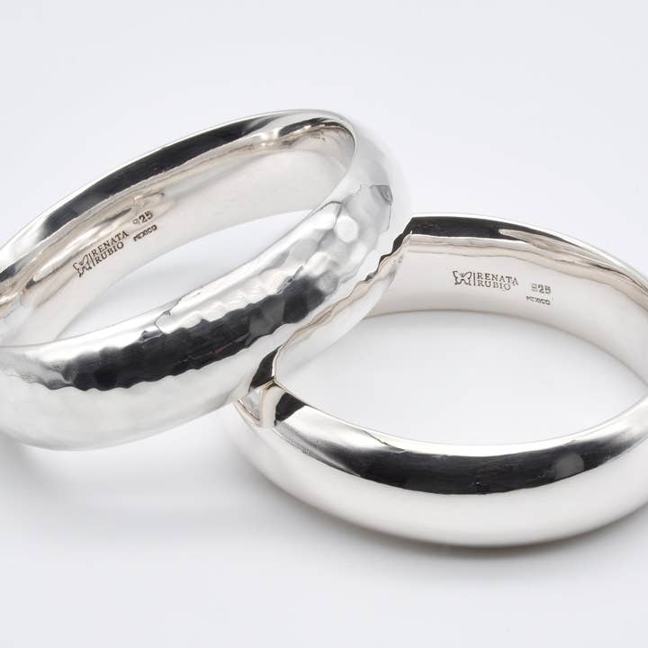 Tjock oval armband i sterlingsilver för wholesale av Renata Rubio 92.5