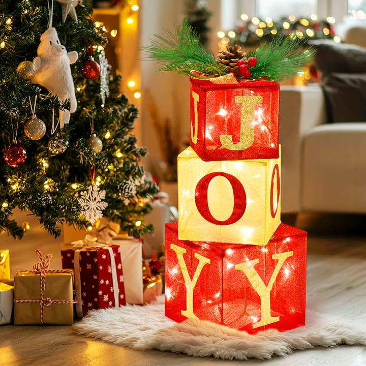 Fun Little Toys - Wholesale Christmas decoration - 3PCS Christmas Lighted Gift Boxes: Illuminate Your Holiday3