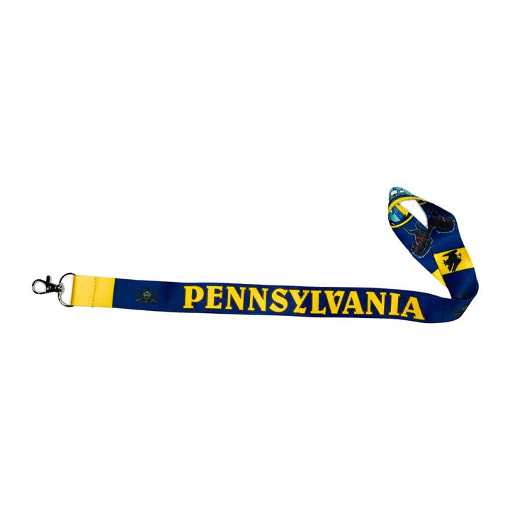 Lanyard - State Flag Pennsylvania - USA - L092 for wholesale by Worldwide Souvenirs