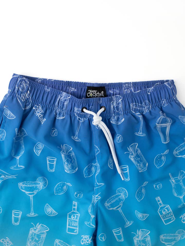 Team Cocktail - Wholesale Swim Shorts - Men's - Ombre Cocktails Hybrid Swim Shorts8