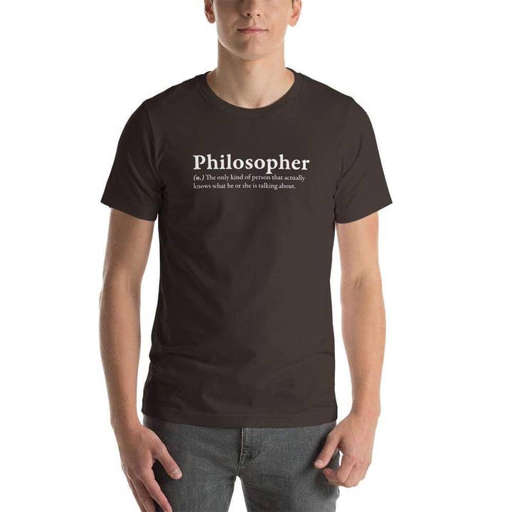 The Philosopher's Shirt – wholesale Screen printed t-shirt – unisex – Definition of a Philosopher I - Basic T-Shirt4
