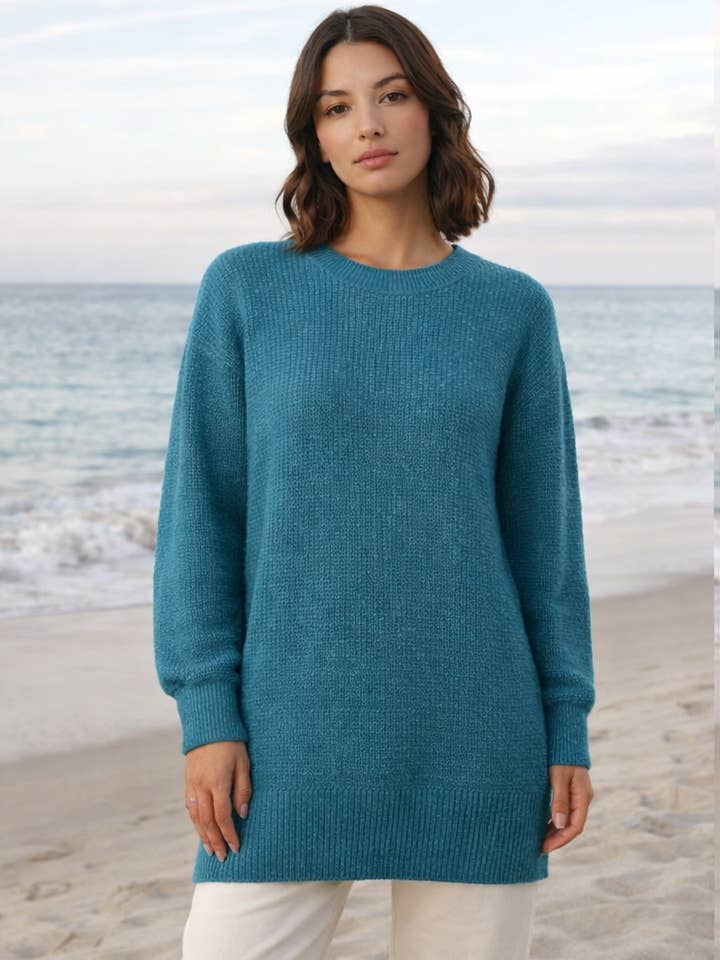 Langærmet ribstrikket jersey-pullover for engroshandel hos House of Marcel Apparel