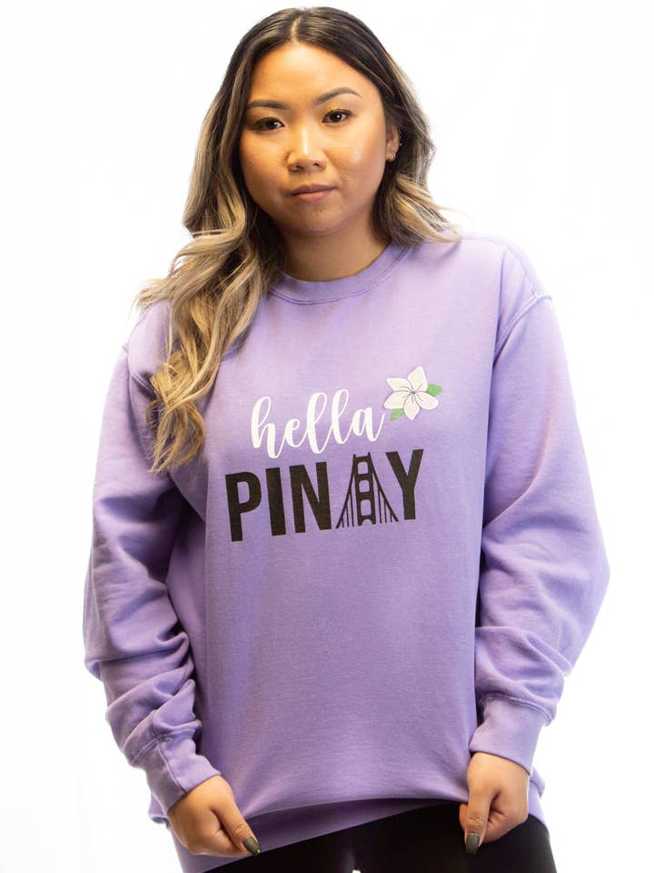 Mie Makes - Wholesale Grafisch sweatshirt - Dames - Hella Pinay trui met ronde hals