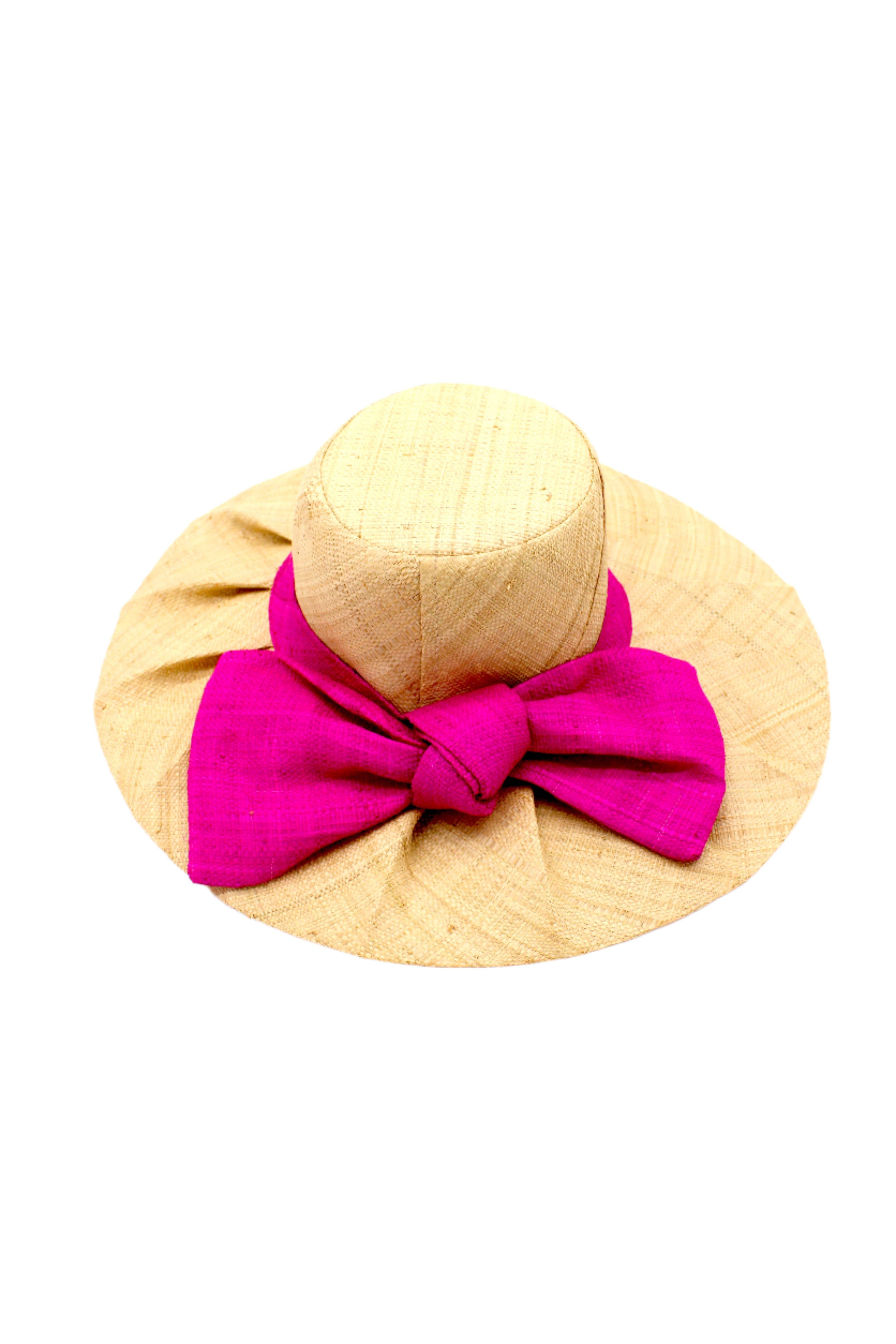 Shebobo – wholesale Straw hat – women's – Lilly 5" Brim Fan Pleated Straw Sun Hats with Big Bow0